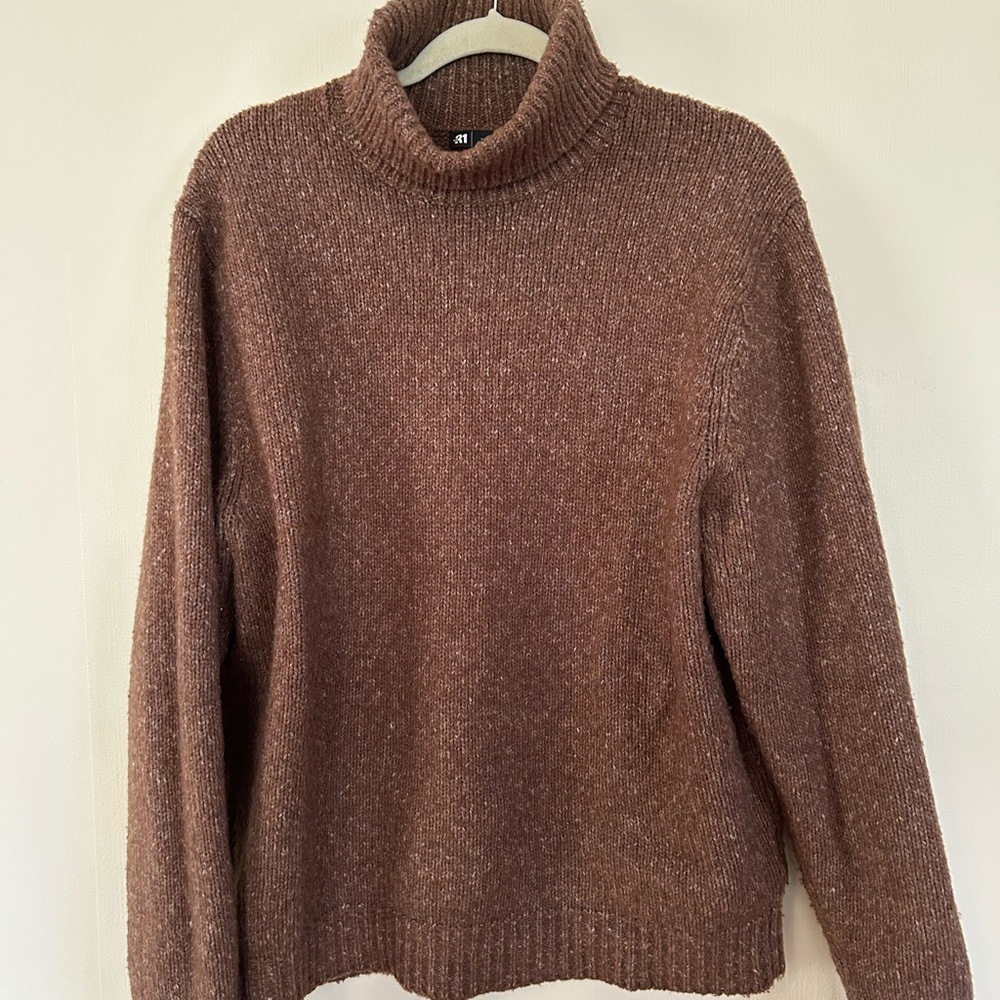 Simons Chocolate Brown Turtleneck Sweater